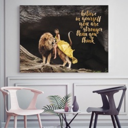 Tablou Motivational - Believe, You Are Stronger Than You Think - Img 2