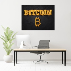 Tablou Motivational - Bitcoin (gold) - Img 2