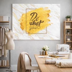 Tablou Motivational - Do What You Love (Gold)