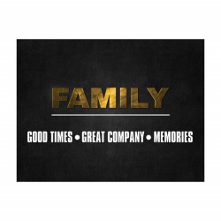 Tablou Motivational - Family (gold) - Img 3
