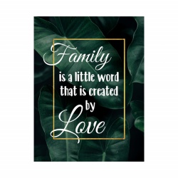 Tablou Motivational - Family is a little word - Img 4