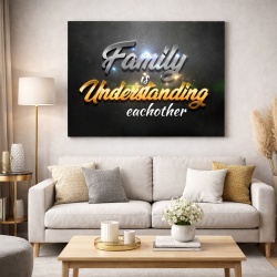 Tablou Motivational - Family is understanding