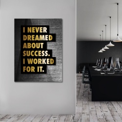 Tablou Motivational - I never dreamed about success - Img 2