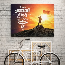 Tablou Motivational - It Will Be Worth It - Img 2
