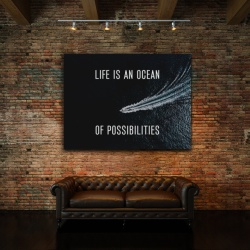 Tablou Motivational - Life Is An Ocean - Img 3
