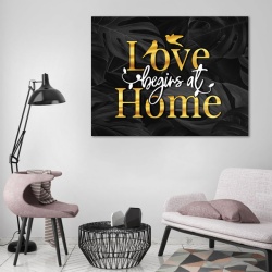 Tablou Motivational - Love begins at home - Img 2
