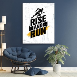 Tablou Motivational - Rise and run - Img 3