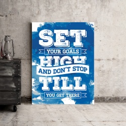 Tablou Motivational - Set Your Goals High (Abstract) - Img 3