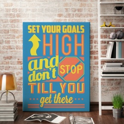 Tablou Motivational - Set Your Goals High - Img 2