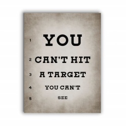 Tablou Motivational - Target (Eye Chart) - Img 2