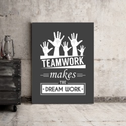 Tablou Motivational - Teamwork Makes Dreamwork - Img 3
