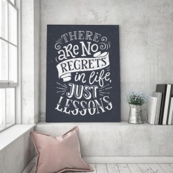 Tablou Motivational - There Are No Regrets In Life - Img 3