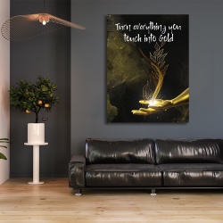 Tablou Motivational - Turn everything into gold - Img 4