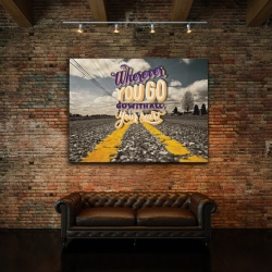 Tablou Motivational - Wherever you Go 2