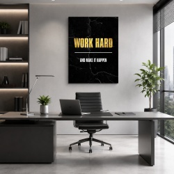 Tablou Motivational - Work hard and make it happen