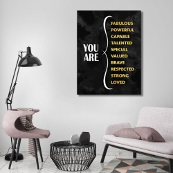 Tablou Motivational - You are everything (gold) - Img 2