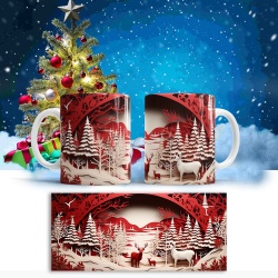 Cana De Craciun - 3D Quilling Deer Family - Img 3