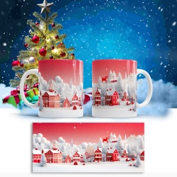 Cana De Craciun - Pink and White Winter Symphony