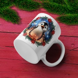 Cana De Craciun - Smiling Cute Baby Penguin (mesaj personalizat) - Img 2