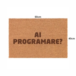 Covor de intrare personalizat - 60x40cm - AI PROGRAMARE? - Img 2