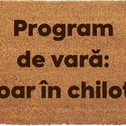 Covor de intrare personalizat - 60x40cm - Program de vara doar in chilori - Img 3