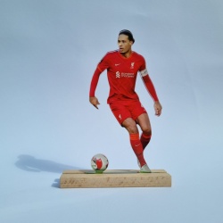 Figurina de birou din plexi glass cu Virgil van Dijk - vedere fata - Img 2