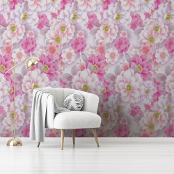 Fototapet Floral - Flori in nuante de roz (Floral 066) - Img 2