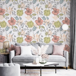 Fototapet Floral - Flori schitate multicolore (Floral 006) - Img 4