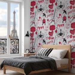Fototapet Paris, L'amour (Casual 063)