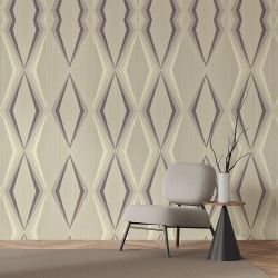 Fototapet Texturi - Pattern geometric vintage cu romburi (Texture 039) - Img 4