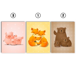 Set Tablouri Copii - Animal Family - Img 2