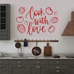 Sticker Bucatarie - Cook with love - Img 4