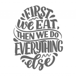 Sticker Bucatarie - First we eat - Img 2