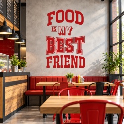 Sticker Bucatarie - Food is my best friend
