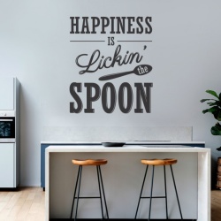 Sticker Bucatarie - Happiness is licking the spoon - Img 3