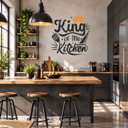 Sticker Bucatarie - King of the kitchen