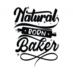 Sticker Bucatarie - Natural born baker - Img 2