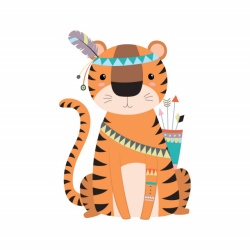 Sticker Copii - Indie tiger - Img 2