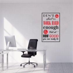 Sticker De Perete Don't Be Afraid To Work Hard - Img 5