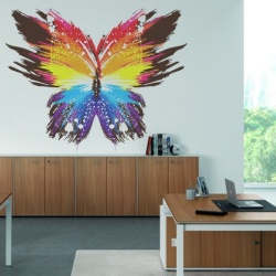Sticker De Perete Fluturele Colorat - Img 2