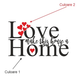 Sticker De Perete Love Makes This House A Home - Img 8