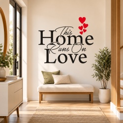 Sticker De Perete This Home Runs On Love