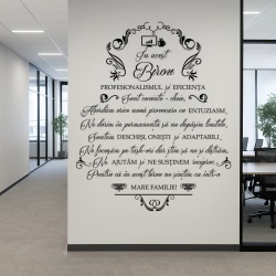Sticker Decorativ - In Acest Birou