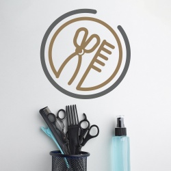 Sticker Frizerie (stilizat)