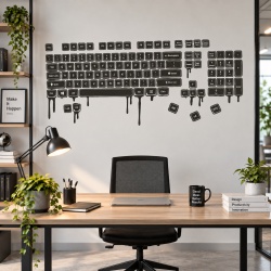Sticker Tastatura De Perete