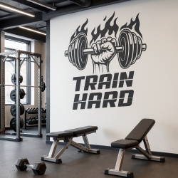 Sticker Train Hard Bodybuilder