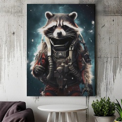 Tablou Animale Fantastice - Astro Racoon - Img 3