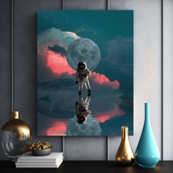 Tablou Astronaut reflection in the water - Img 5