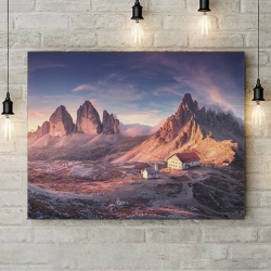Tablou Canvas Casuta In Munti - Img 3
