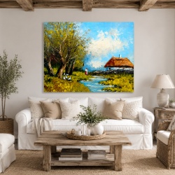 Tablou Canvas Cu Gastele La Rau